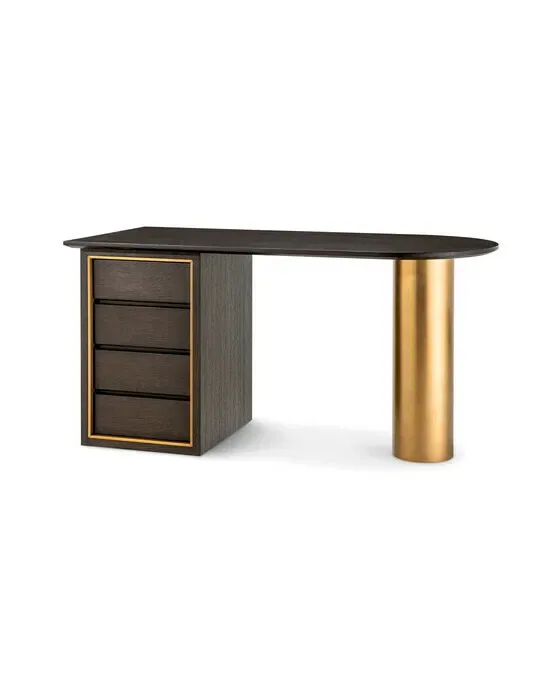 Del Rio Desk Mocha Oak Veneer
