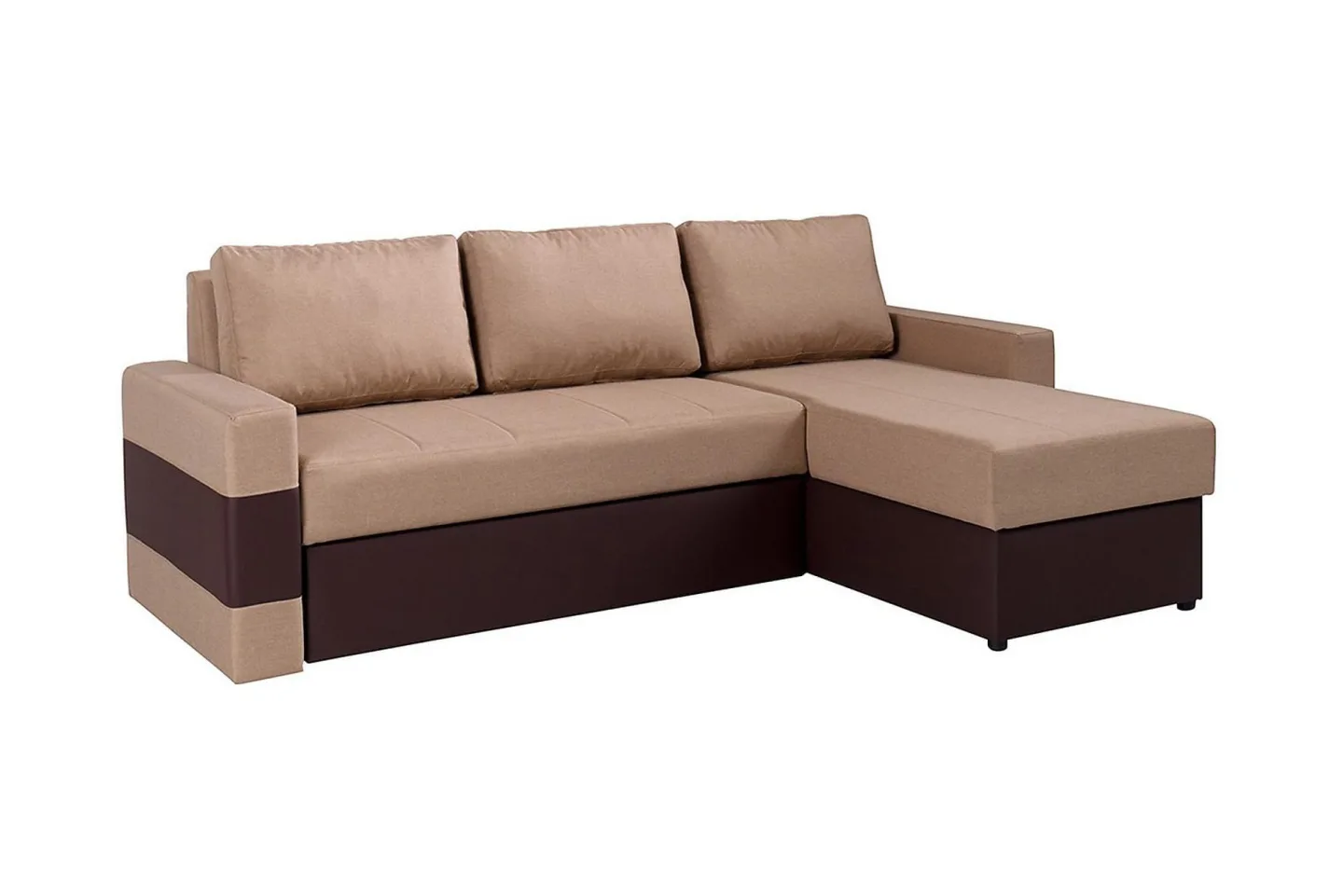 Gordia Divanbäddsoffa 234x82x156 cm - Beige