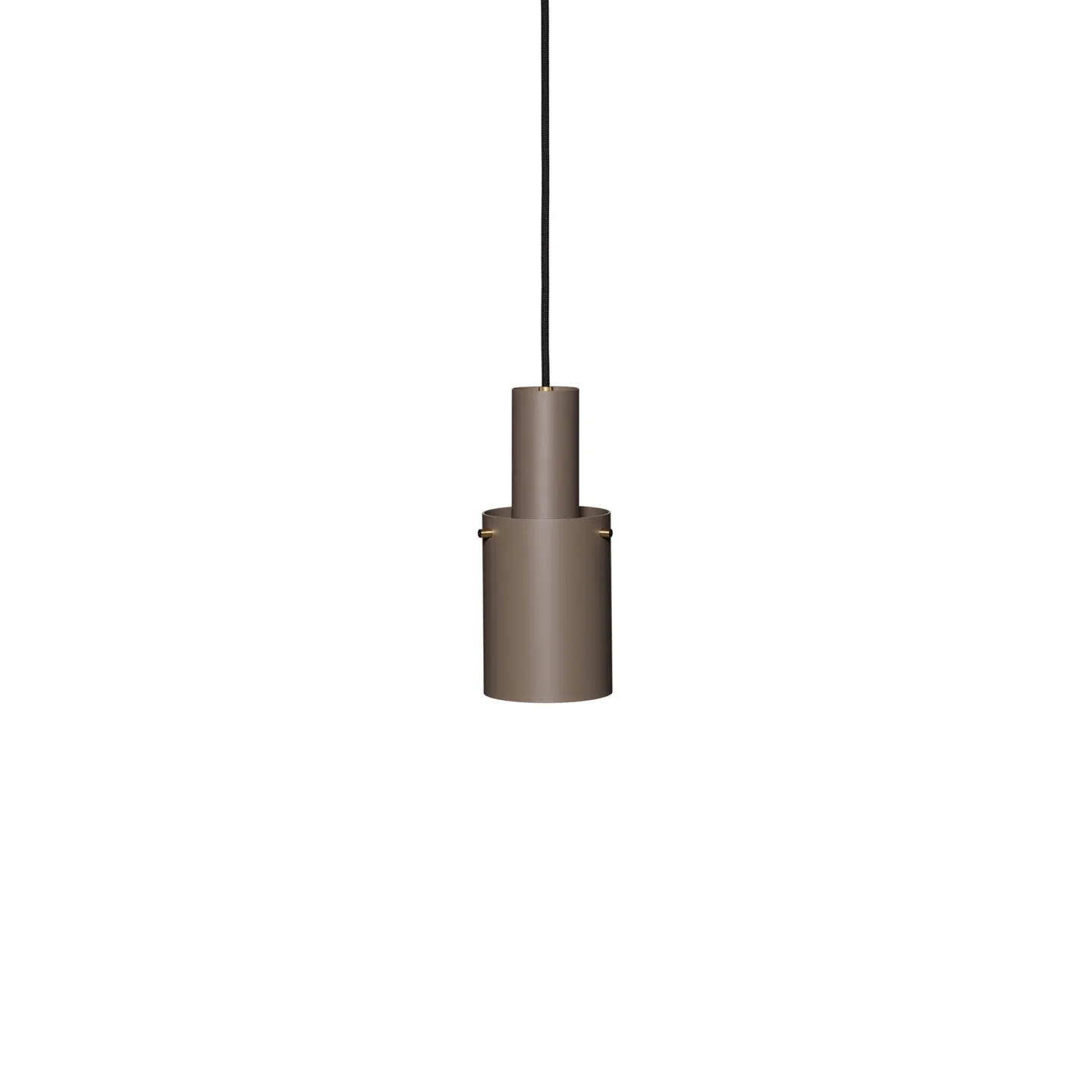 Rubn - Volume 2 Pendant Medium - Soil Grey/ Brass - Pendellampor - Niclas Hoflin - Guld,Grå