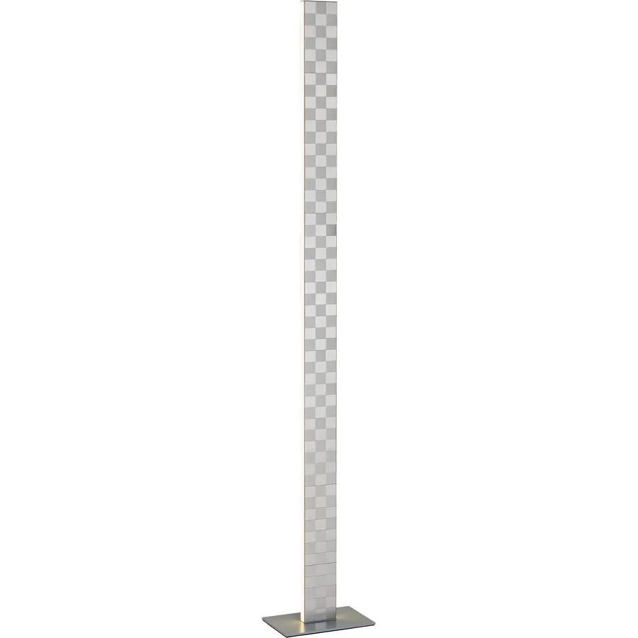 Stehlampe Elva Grau Metall 22 cm 137.3 cm - LED - Lichtfarbe: Extra warmweiss - Helles Neutralweiss - LED Energiesparlampen