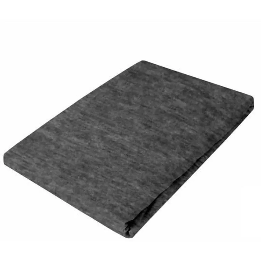 Living Home Fixleintuch Melange anthracite Baumwolle 100 x 200 cm