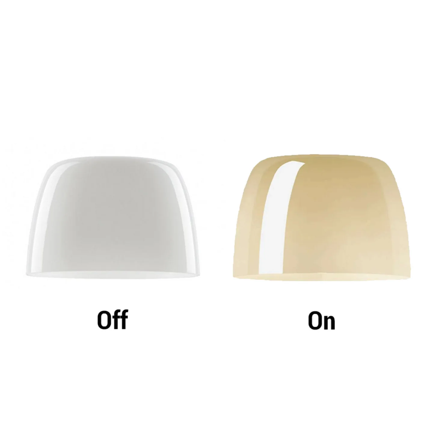 Lumiere Grande Skärm Varm Vit - Foscarini - Glas