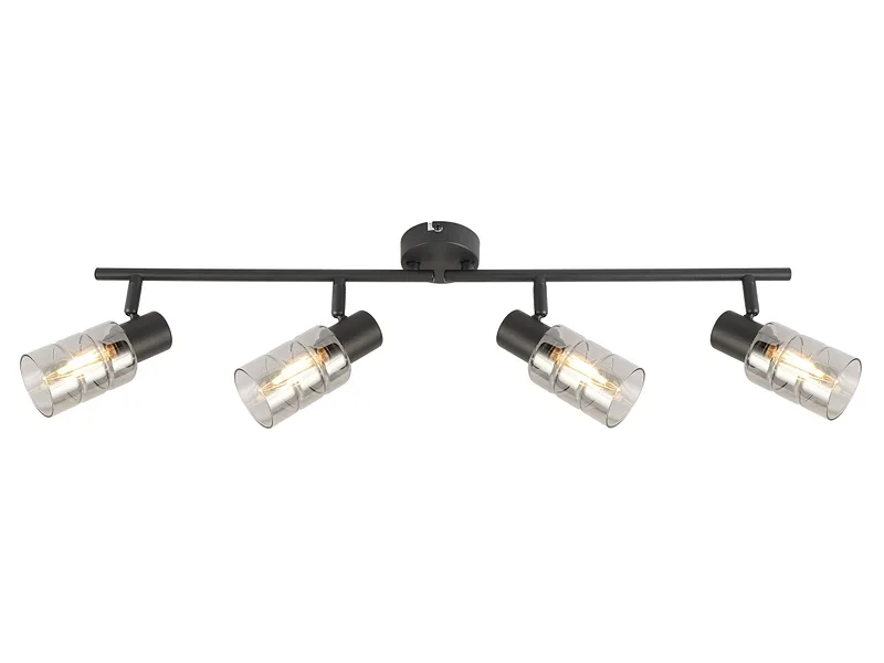 4 Spots FELICY 8cm 25W schwarz
