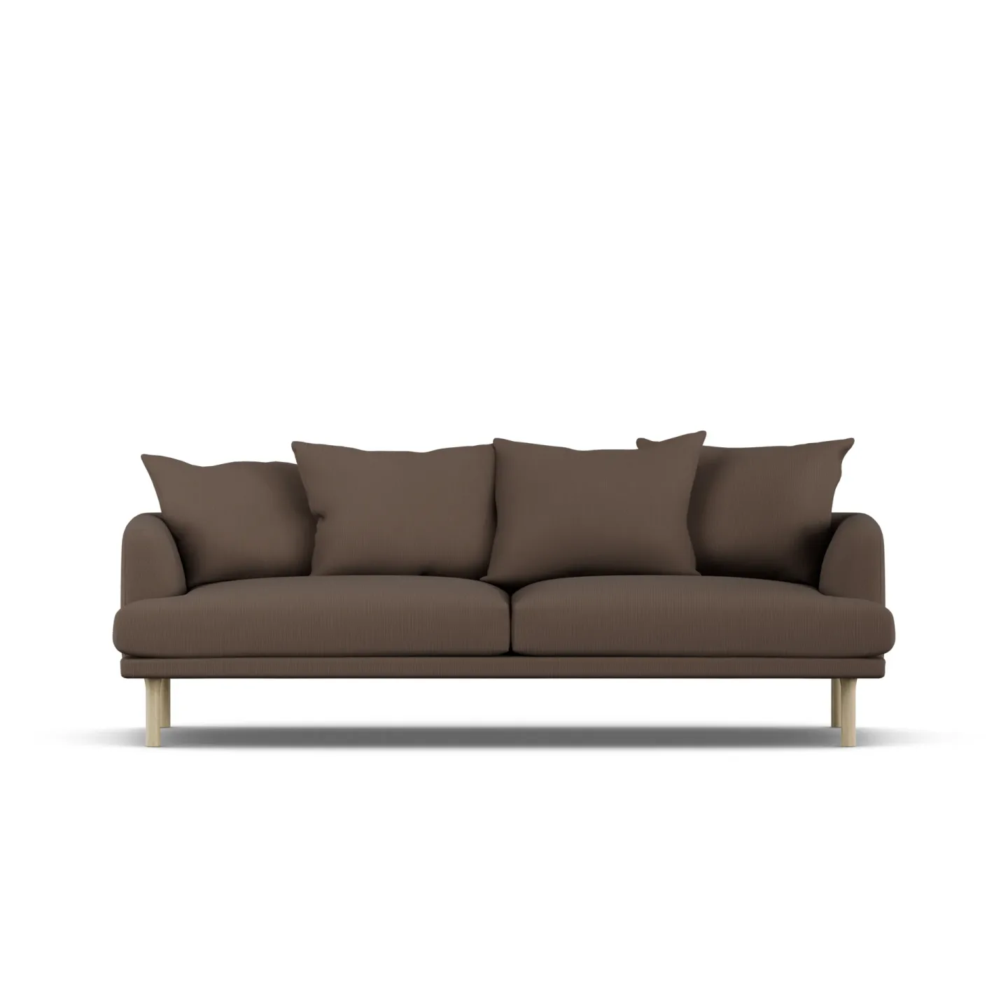 1898 Sjövik Sofa Jump Brown 1955-Eiche weiß geölt, 3-sitzig