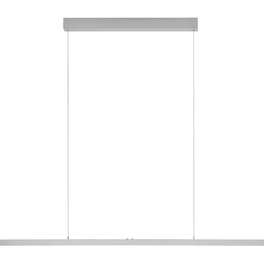 Designer-Pendellampe Bankamp Line aluminium matt 120 cm - LED - Lichtfarbe: Extra warmweiss - LED Energiesparlampen
