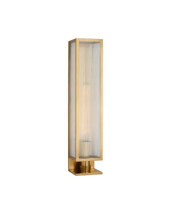 York 24" Single Box Sconce Brass