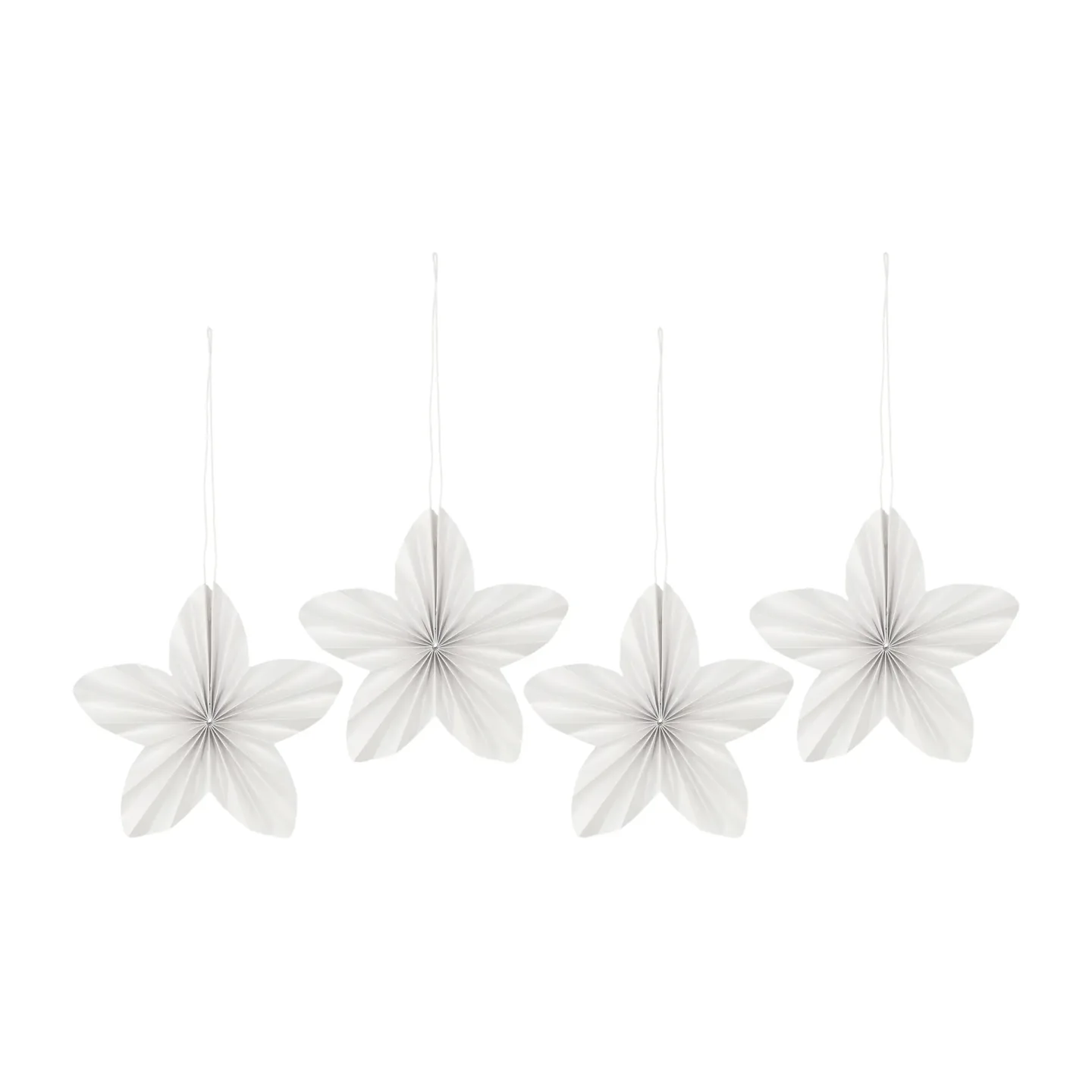 Scandi Living Twinkle julgranshänge 4-pack White