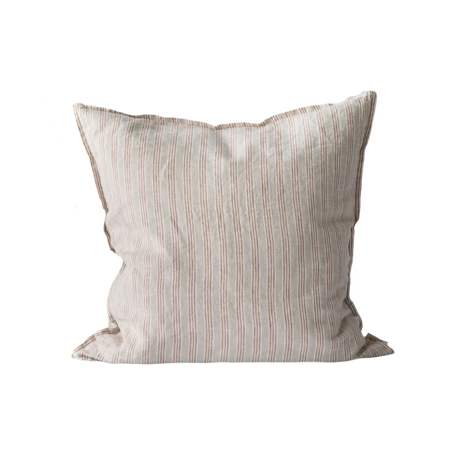 Tell Me More Washed linen Kissenbezug 50 x 50cm Hazelnut stripe