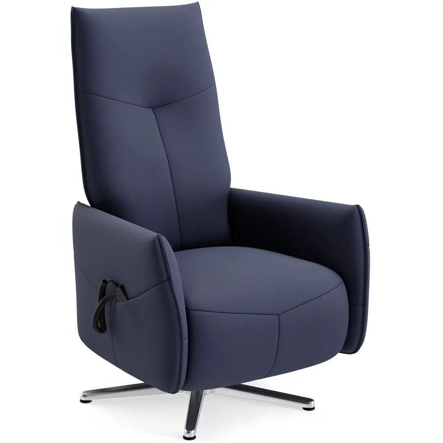 Relaxsessel Jura dunkelblau Stoff T 161 B 73 H 115 cm - Möbel Konfigurator: Traummöbel individuell zusammenstellen