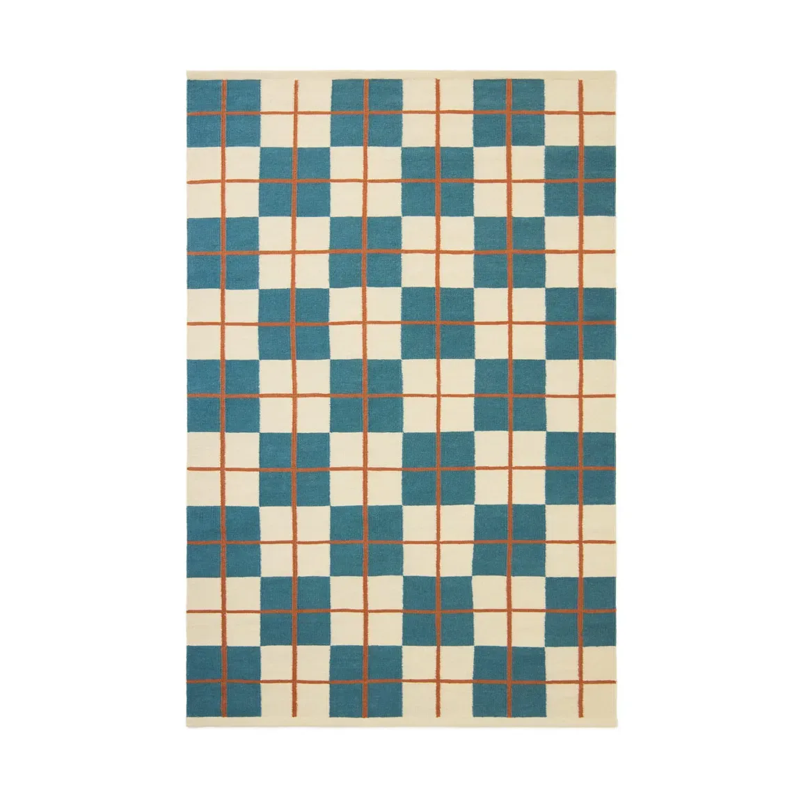 Chhatwal & Jonsson Haveli matta 230x320 cm Heaven blue-light khaki-rust