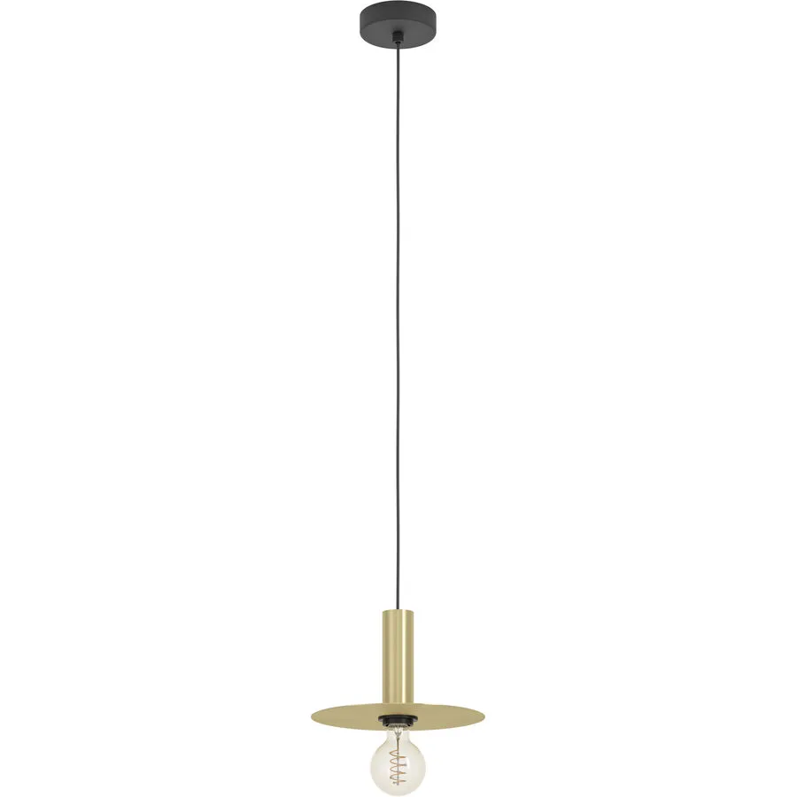 Eglo Pendellampe Escandell Schwarz Stahl 110 cm - Farbe: Schwarz/Messing