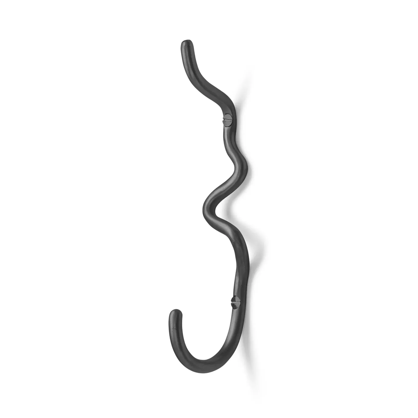 Ferm Living Curvature krok enkel Svart mässing