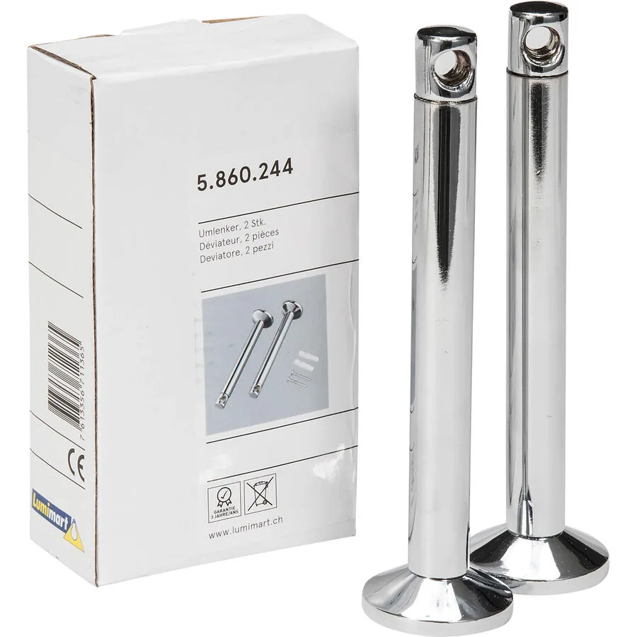 System Pole Grau Metall - Farbe: chrom