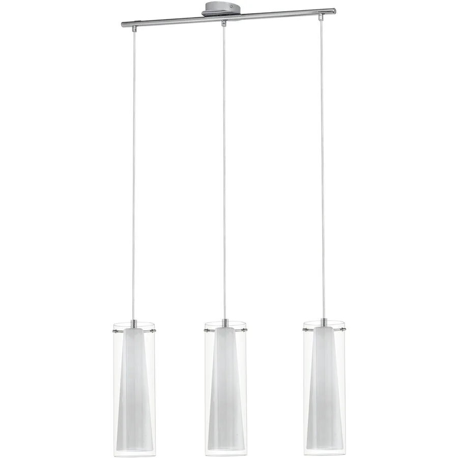 Eglo Pendellampe Pinto Grau Stahl 110 cm - Farbe: chrom