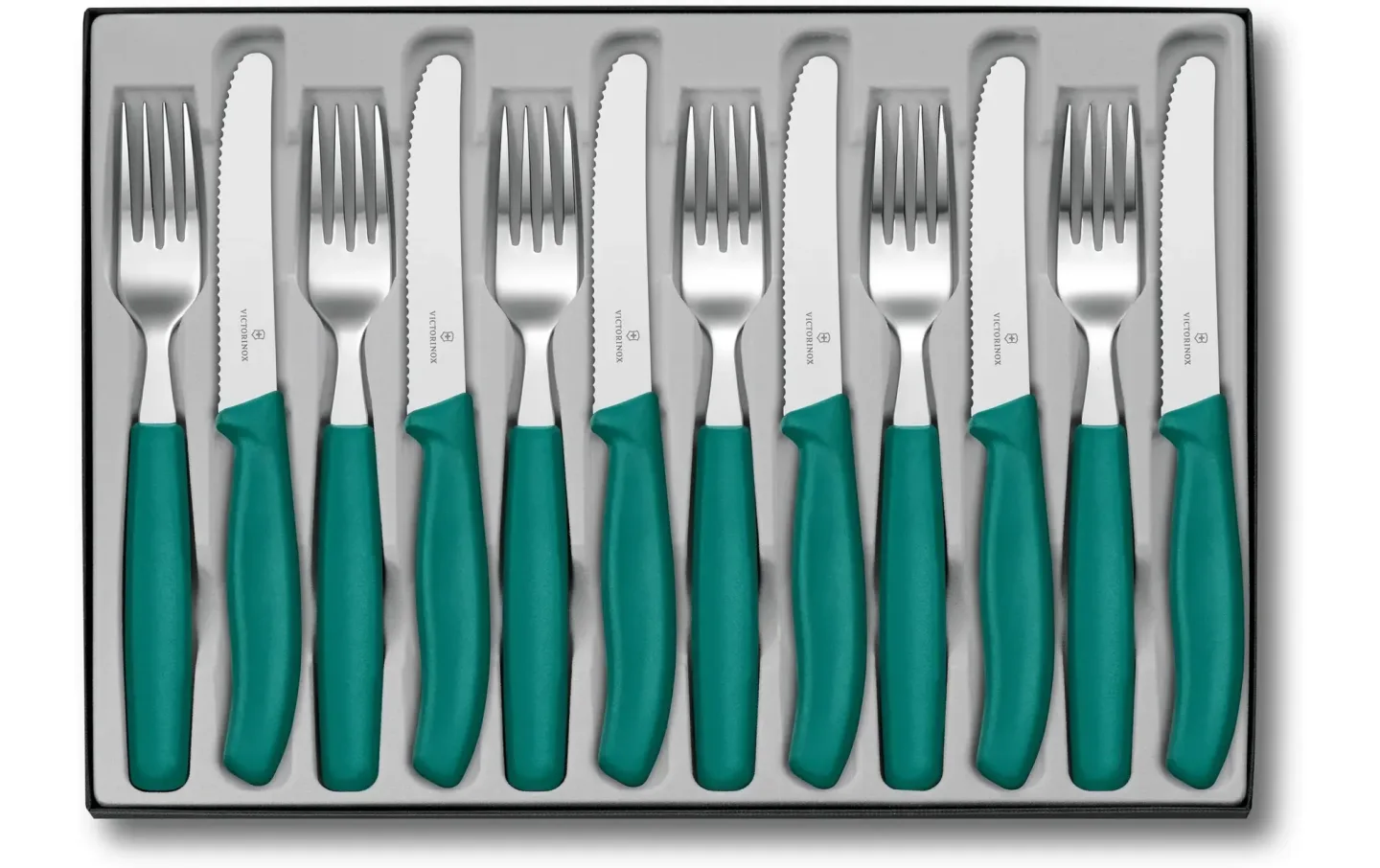 Alltron Besteck-Set Classic, 12-teilig Von Victorinox Grün | Schubiger Möbel