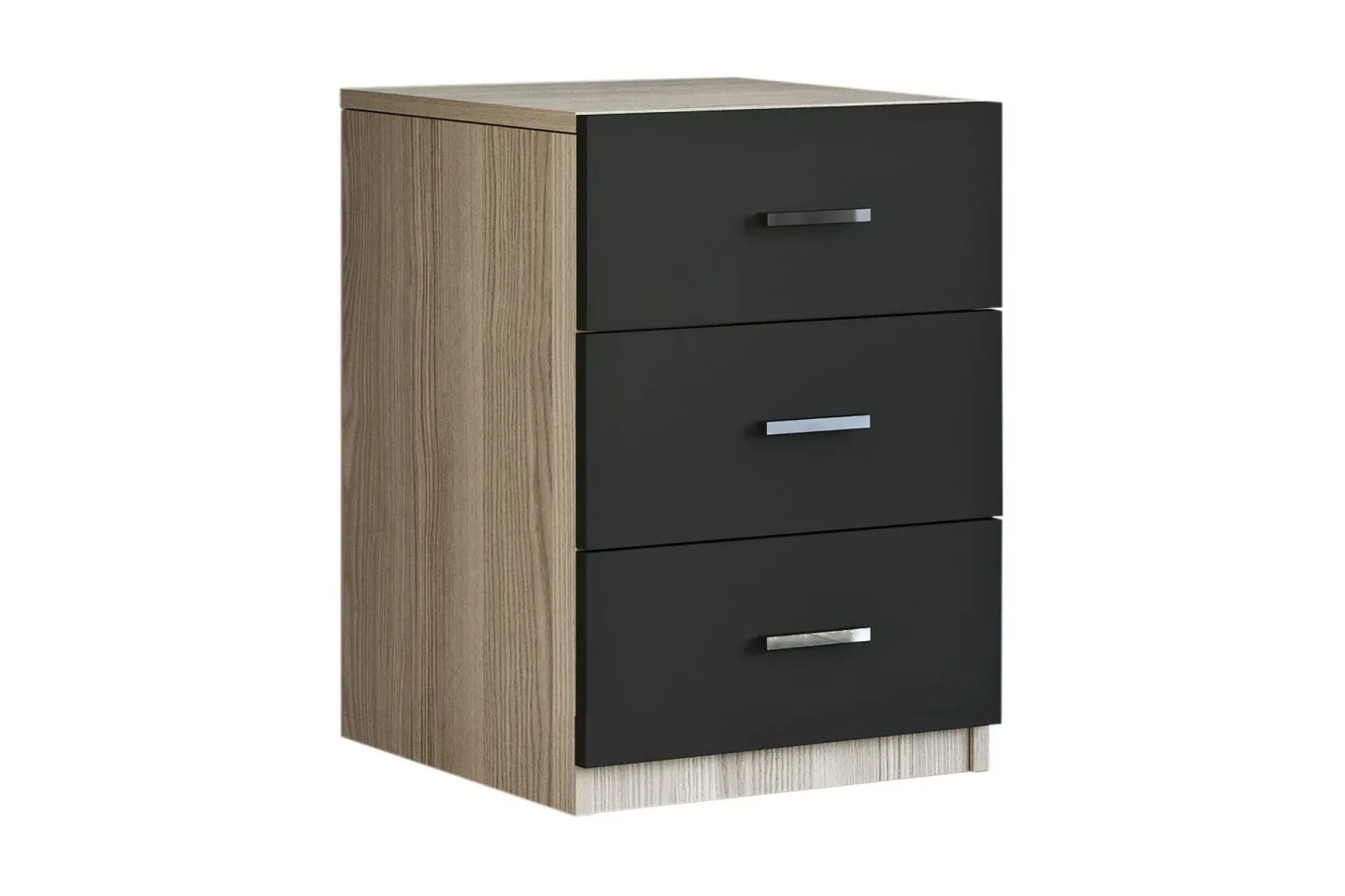 Barrock Sängbord 45 cm - Natur/Svart
