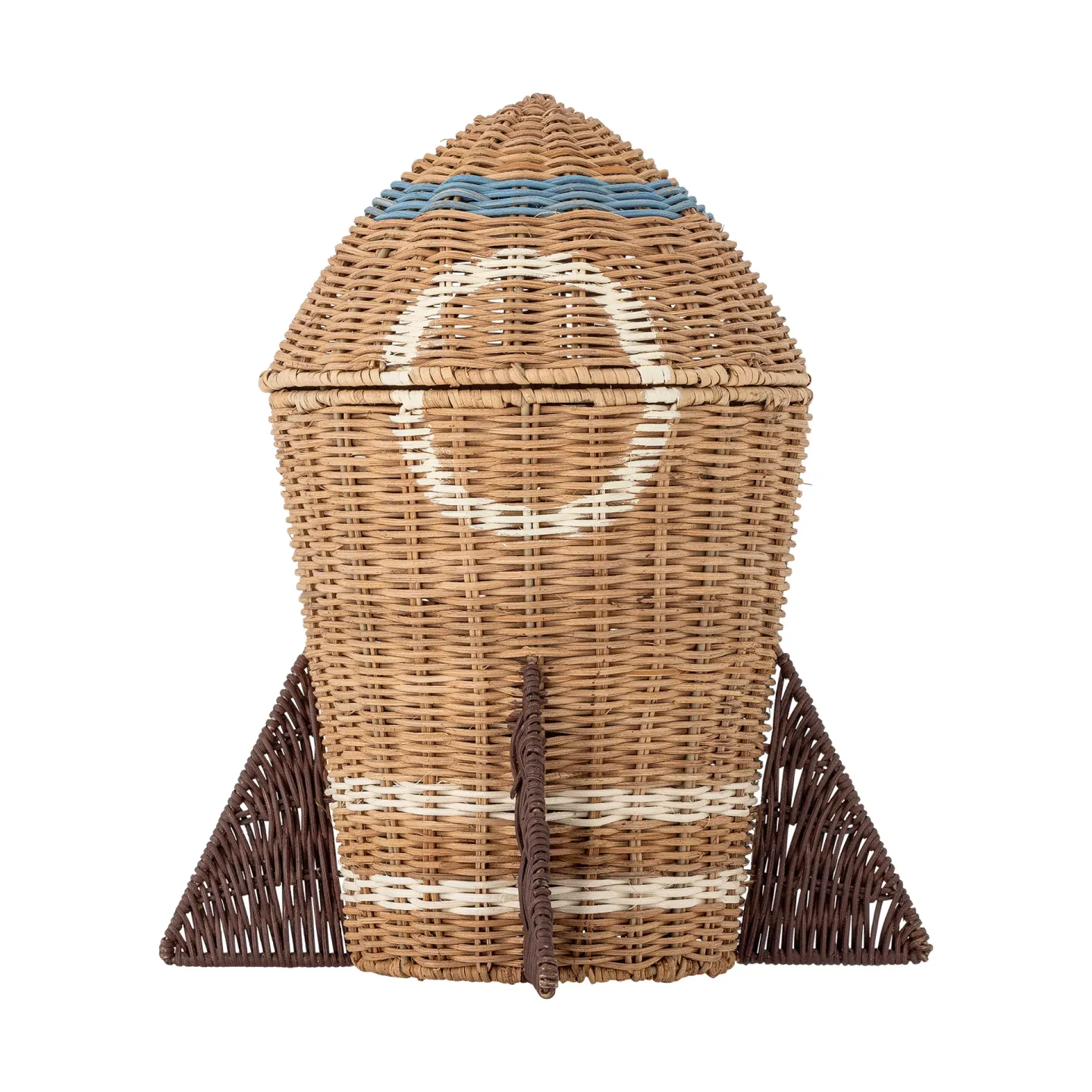 Bloomingville Space rattan korg med lock 31x35 cm Natur