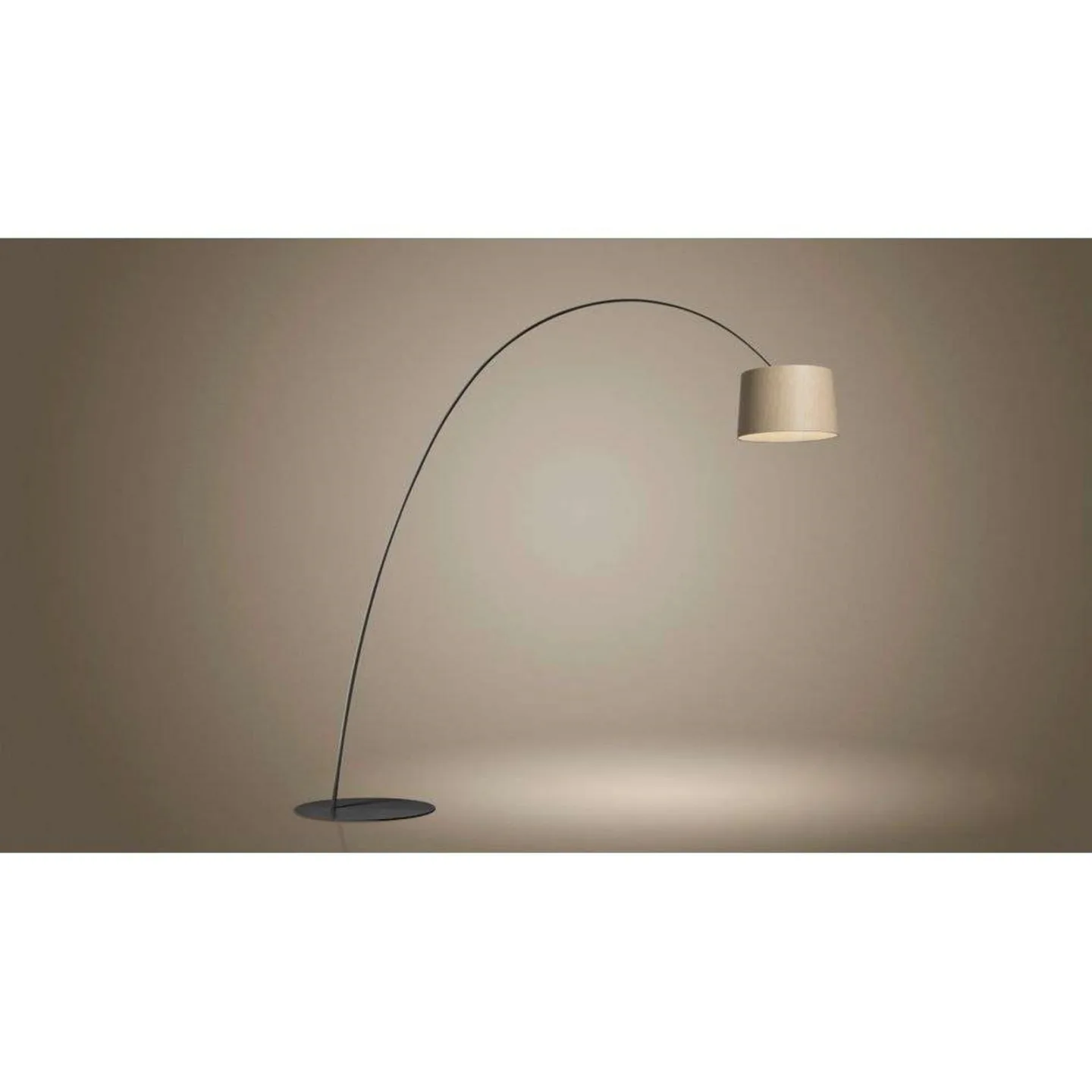 Twiggy Elle Wood Stehlampe, dim., Holz/schwarz - Foscarini - Wohnzimmer - Metall