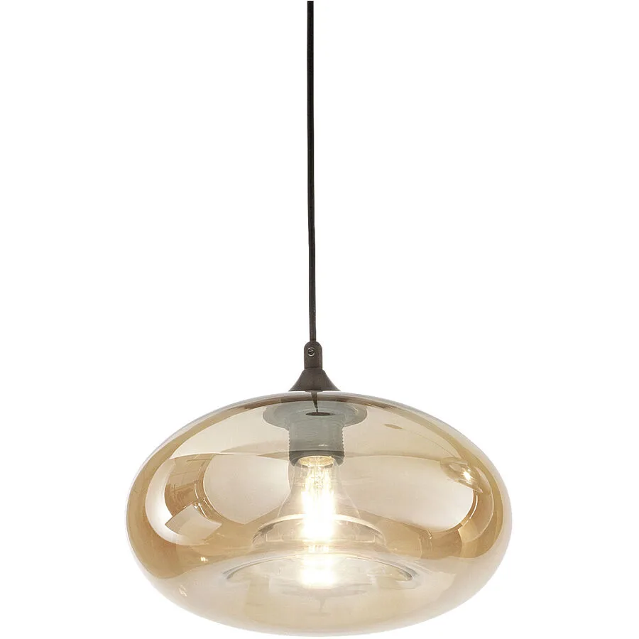 Giberti Luce Pendellampe Anna Gelb Glas 27 cm 14 cm - Farbe: amber