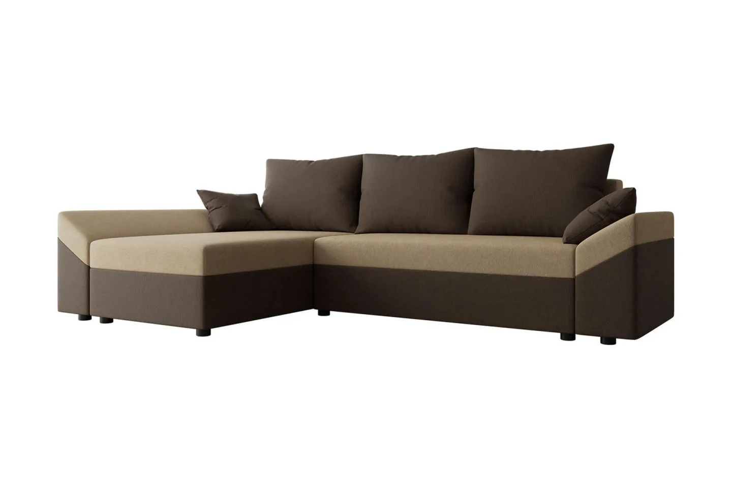 Ovadia 5-sits Bäddsoffa - Brun/Beige