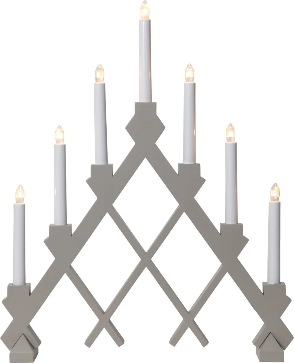 Star Trading - Rut - Adventsljusstake - Beige
