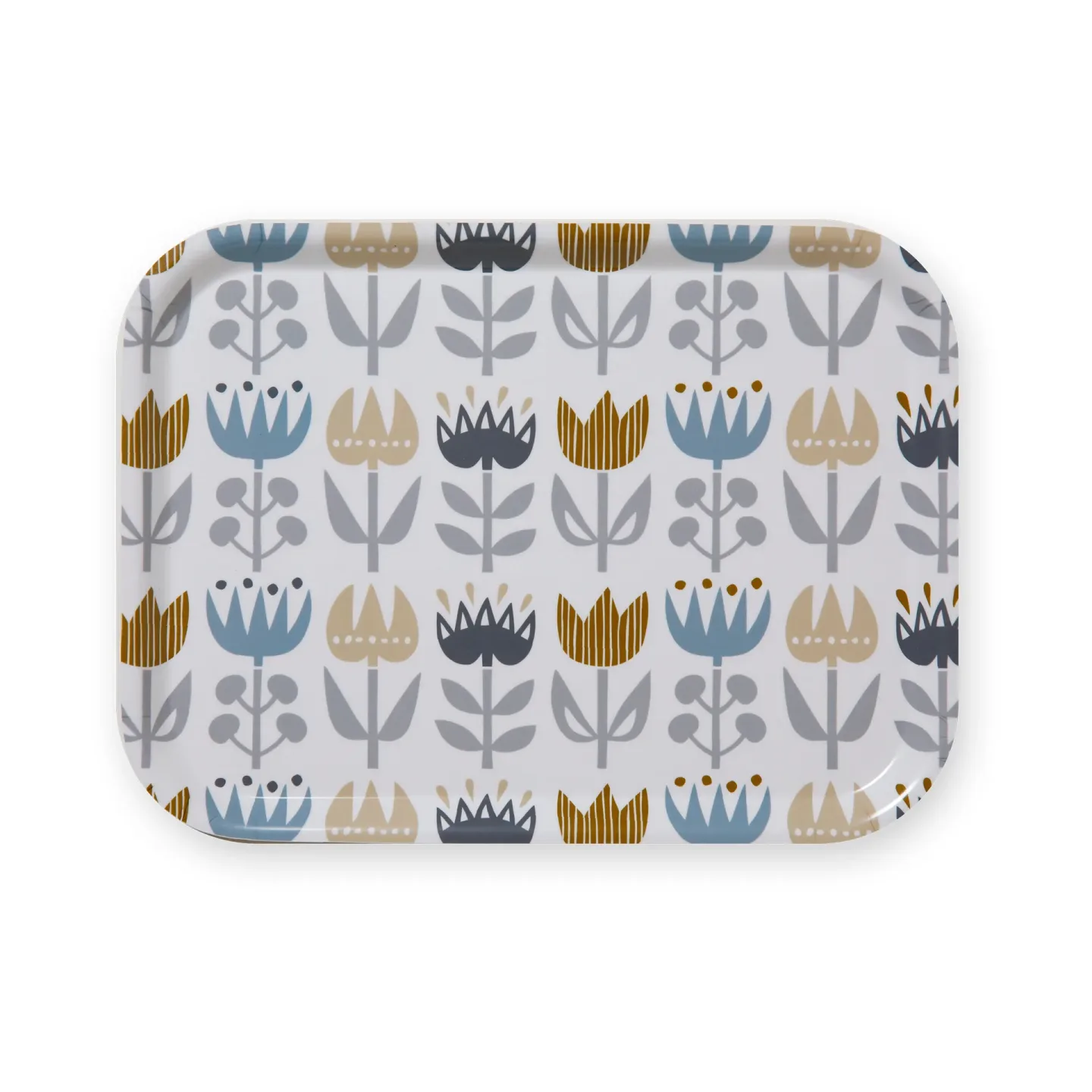 Klippan Yllefabrik Tulip kleines Tablett 20x27 cm Grey