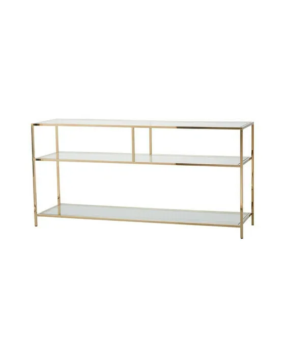 Shelby Console Table Brass