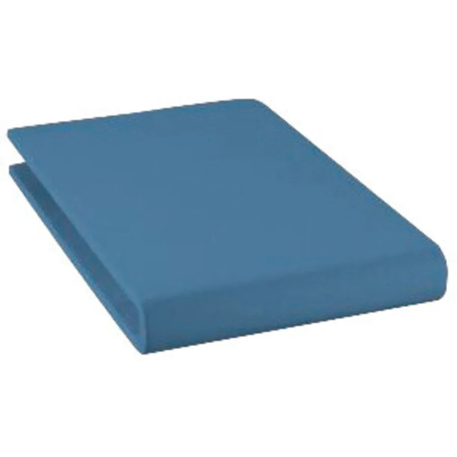 Fixleintuch Esprit Uni jeans Baumwolle 160 x 200 cm - Material: 97% Baumwoll-Jersey, 3% Elasthan