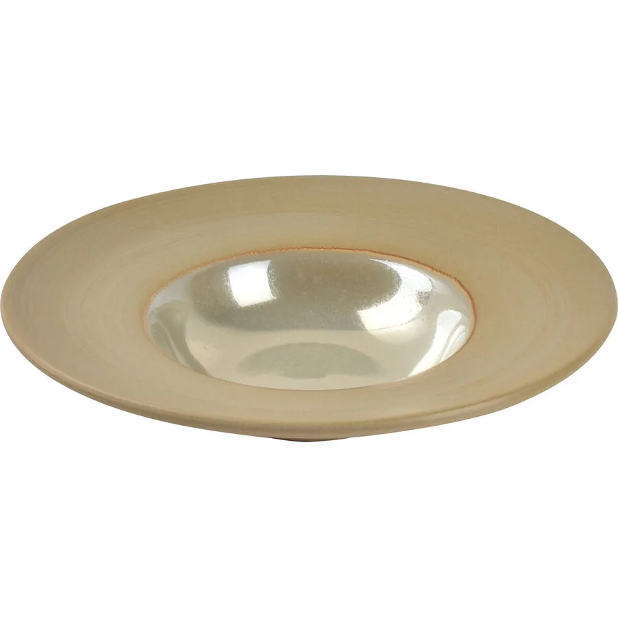 Chic Teller tief Ostra goldfarben Porzellan D 20 cm 1 Stk