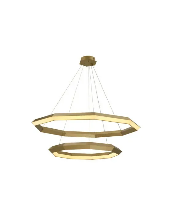 Helvetia Chandelier Brass