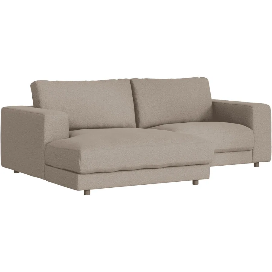 Ecksofa Ava Links Bezug: 100% Polyester taupe B 240 T 170 cm - Möbel Konfigurator: Traummöbel individuell zusammenstellen