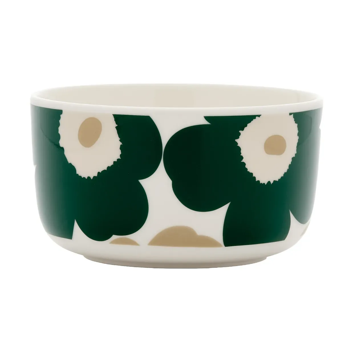 Marimekko Unikko Schale 5dl White-dark green-beige-light sand