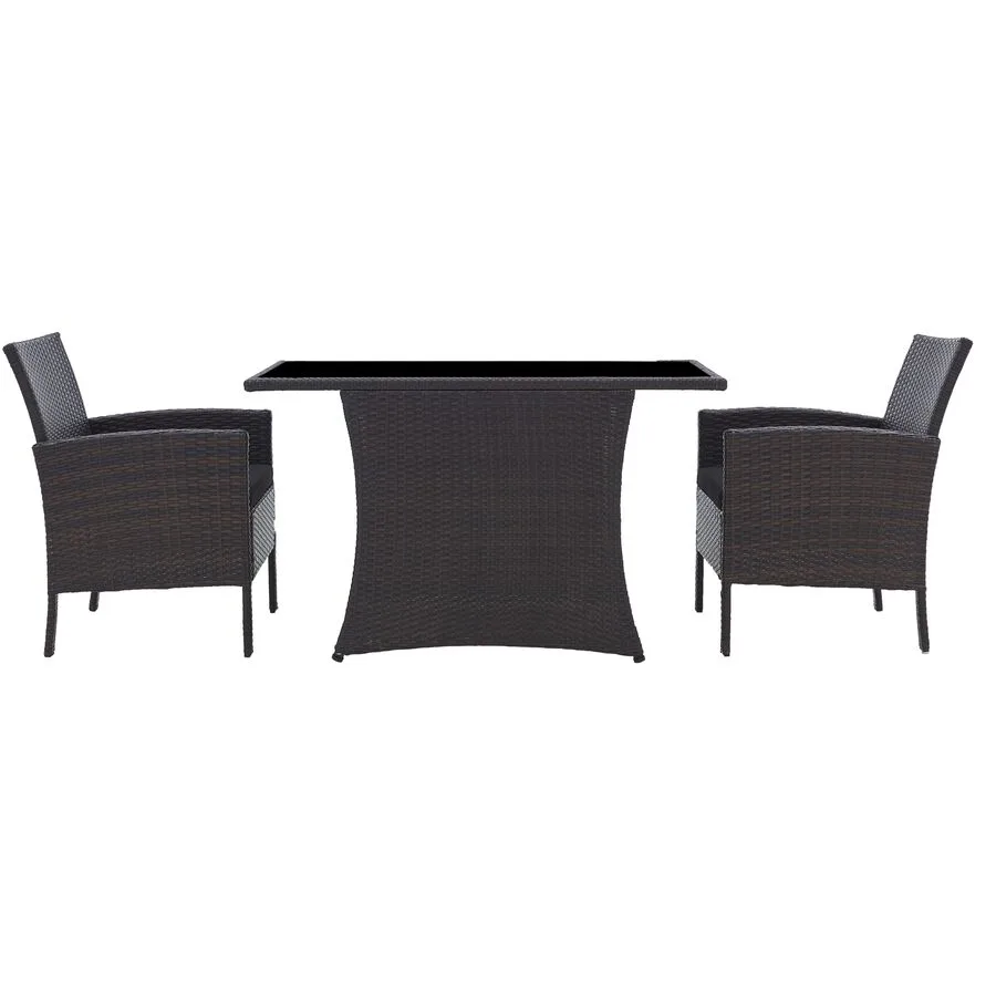 Gartenmöbel-Set Eduardo braun Polyrattan B 66 T 120 H 71 cm