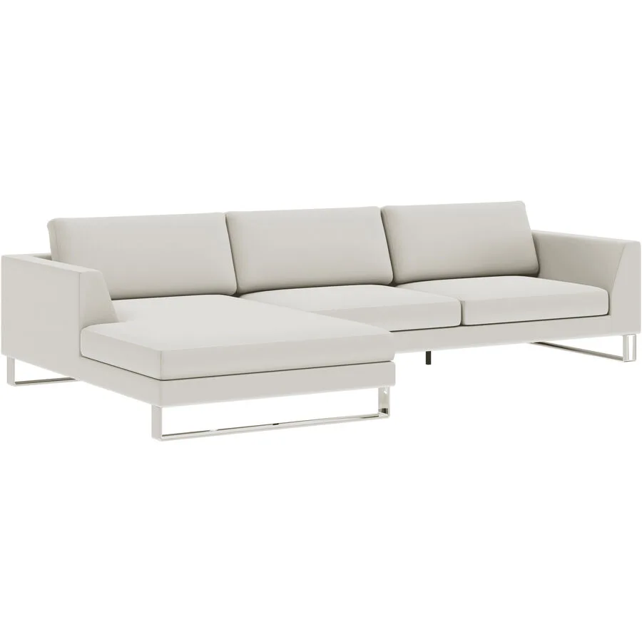 Ecksofa Domino Beige Stoff 310 cm 181 cm - Möbel Konfigurator: Traummöbel individuell zusammenstellen