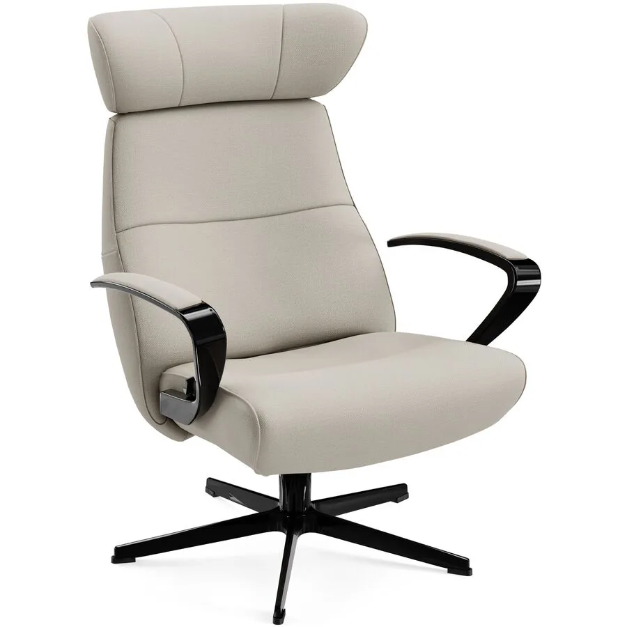 Conform Sessel Enno Natur, Schwarz Stoff, Aluminium T 163 B 81 H 99 cm - Möbel Konfigurator: Traummöbel individuell zusammenstellen