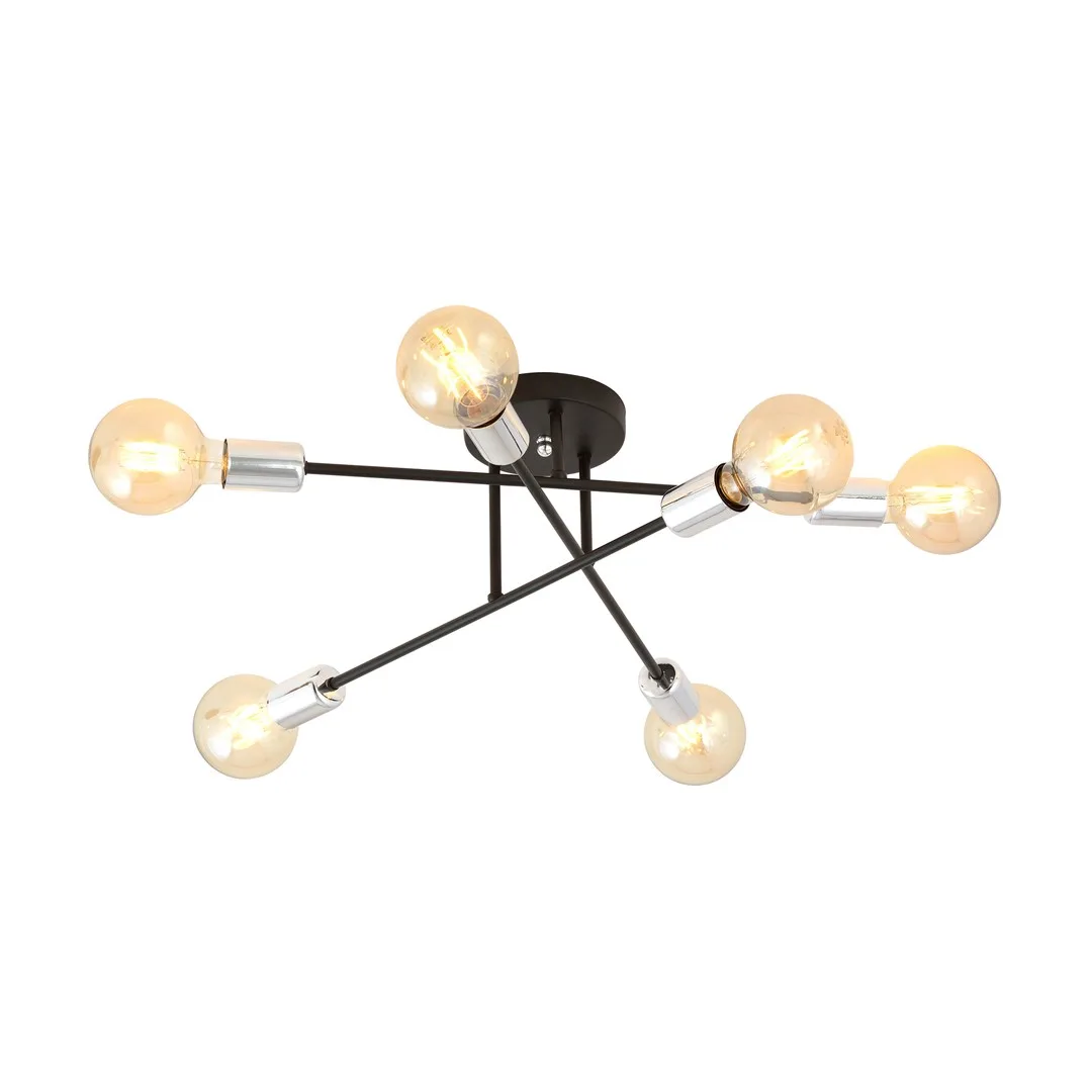 Emibig Lighting - Veken Ø55 - Takplafond - Svart/Silver