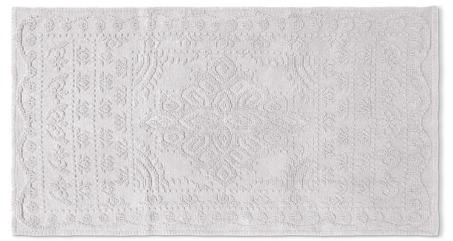 Baderomsmatte - Bella (lysegrå) (Størrelse: 50 x 80 cm)