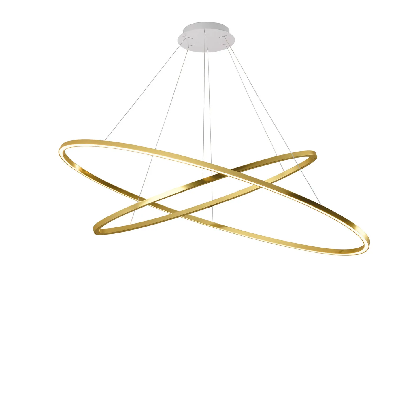 Nemo Lighting - Ellisse Double Pendant - Gold Polished - Pendellampor - Federico Palazzari - Guld
