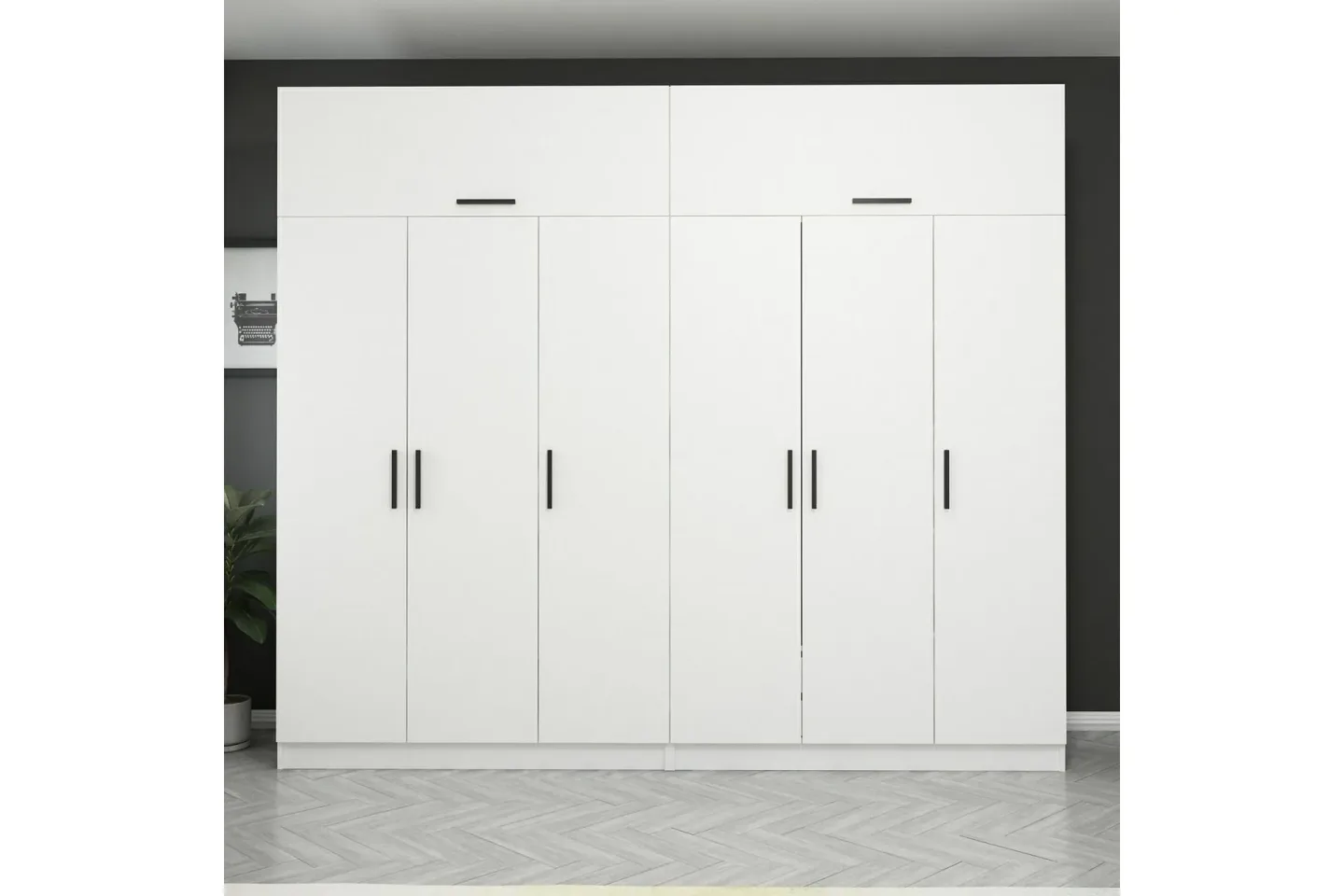 Fruitland Garderob 270 cm - Vit