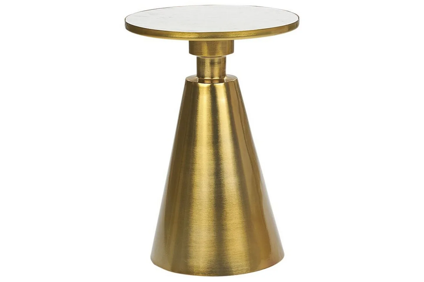 Birch Sidobord 35 cm - Guld/Vit