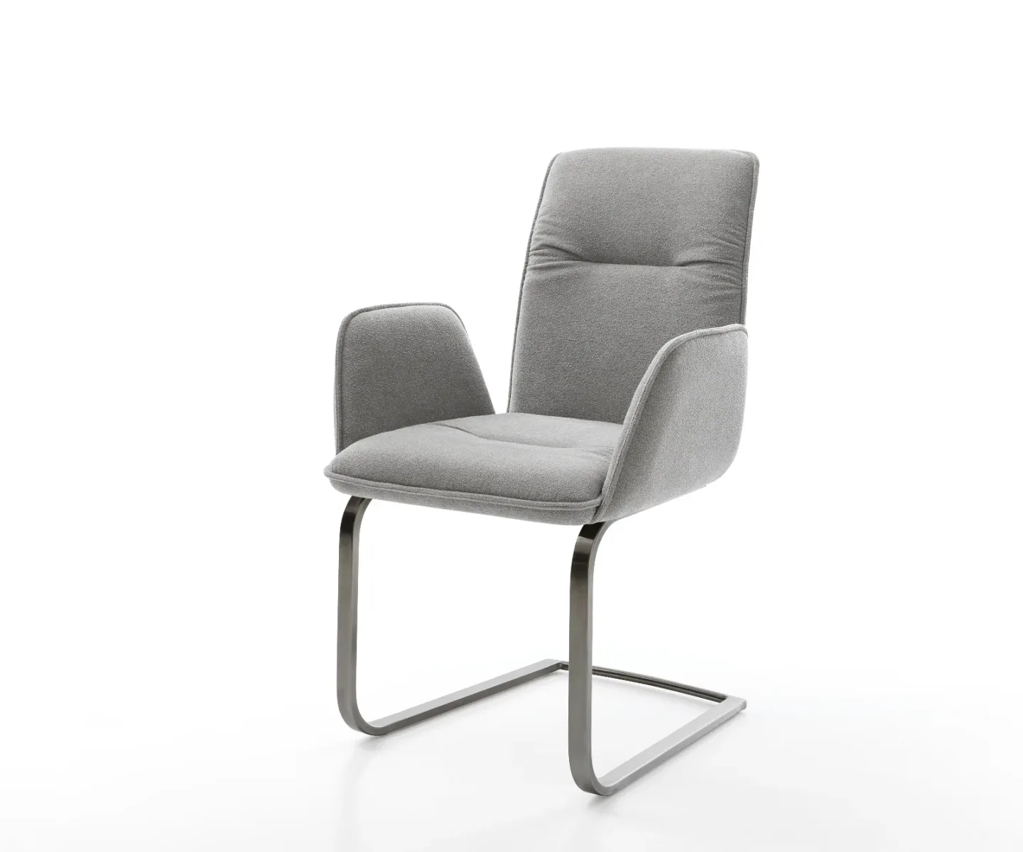 Freischwinger Vinja-Flex Strukturstoff Soft Grau Freischwinger flach Graphit