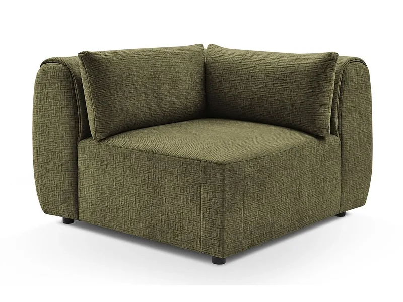 Ecke für modulare Sofas BOBOCHIC JEANNE Stoff mit Textur grün