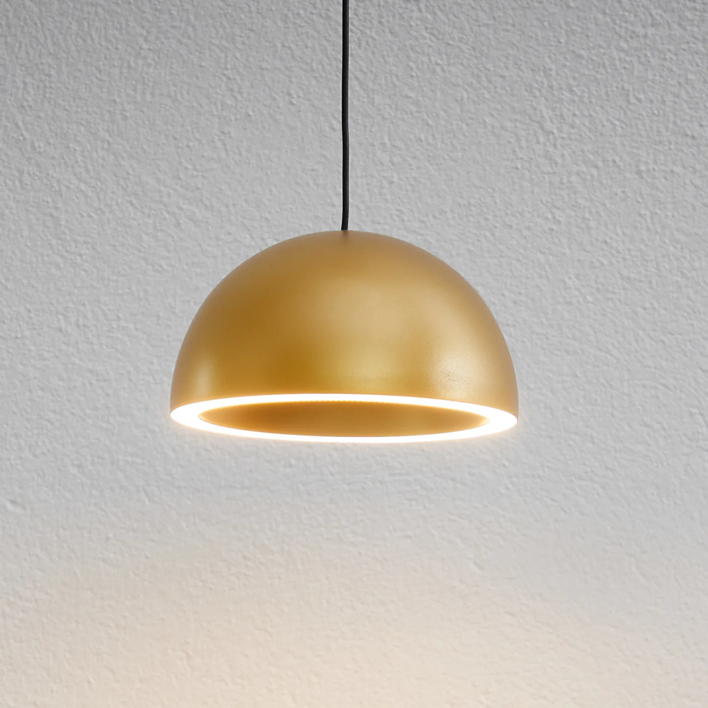 Curve Pendelleuchte Gold - Loom Design - Wohnzimmer - Modern - Aluminium - Einflammig