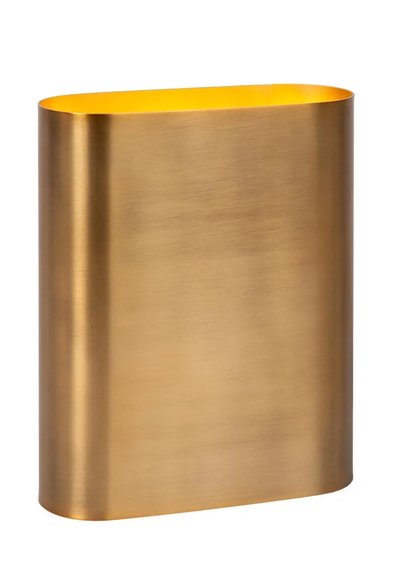 Lucide - Ovalis 20cm - Vägglampa - Mattguld/mässing