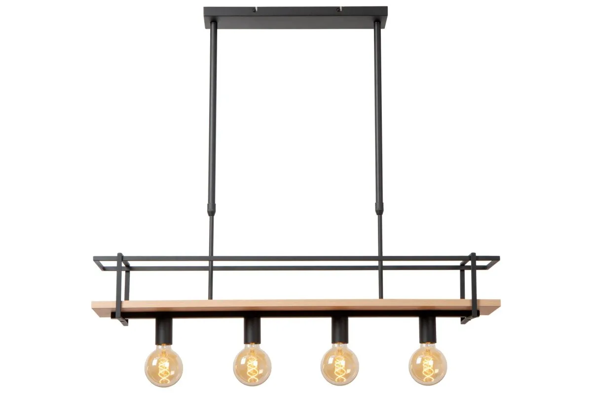 Lucide - Milonga 100cm - Taklampa - Svart