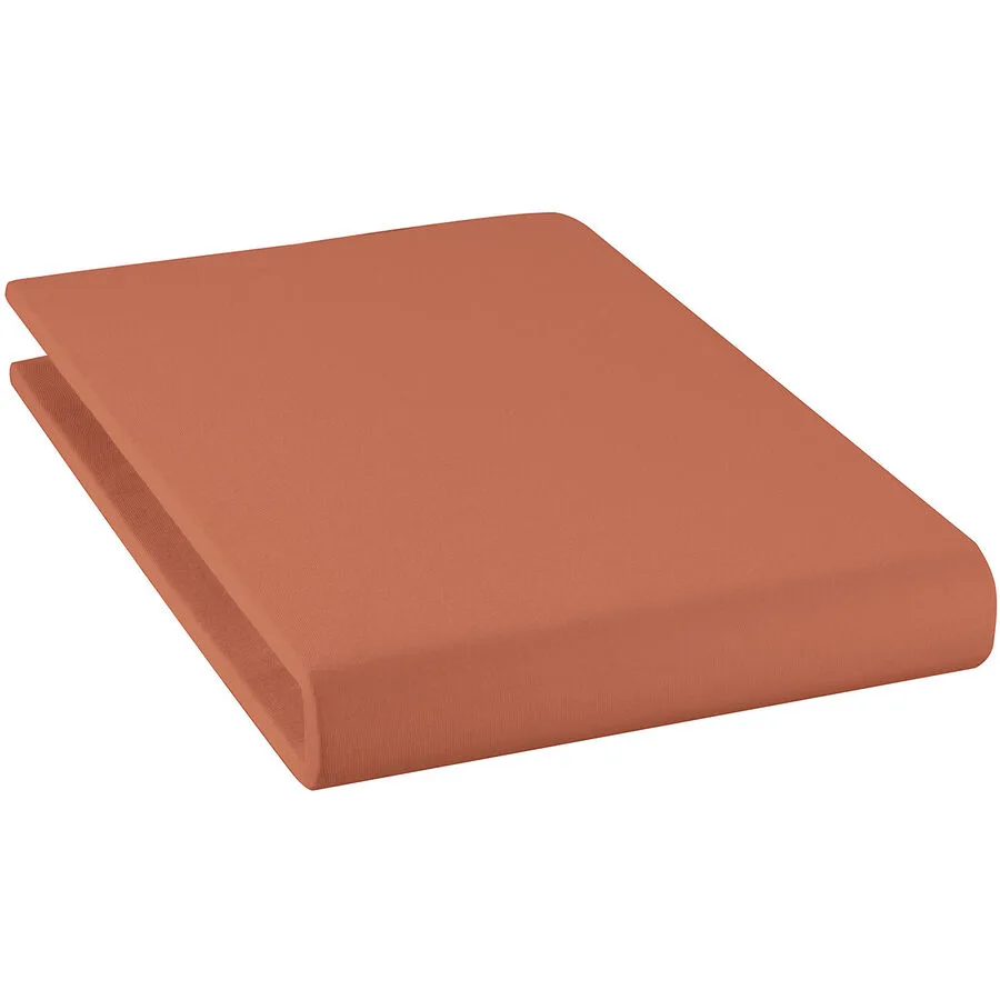 Fixleintuch Mara orange Baumwolle 90 x 200 cm - Material: 94% Bio Baumwolle GOTS / 6% Elasthan