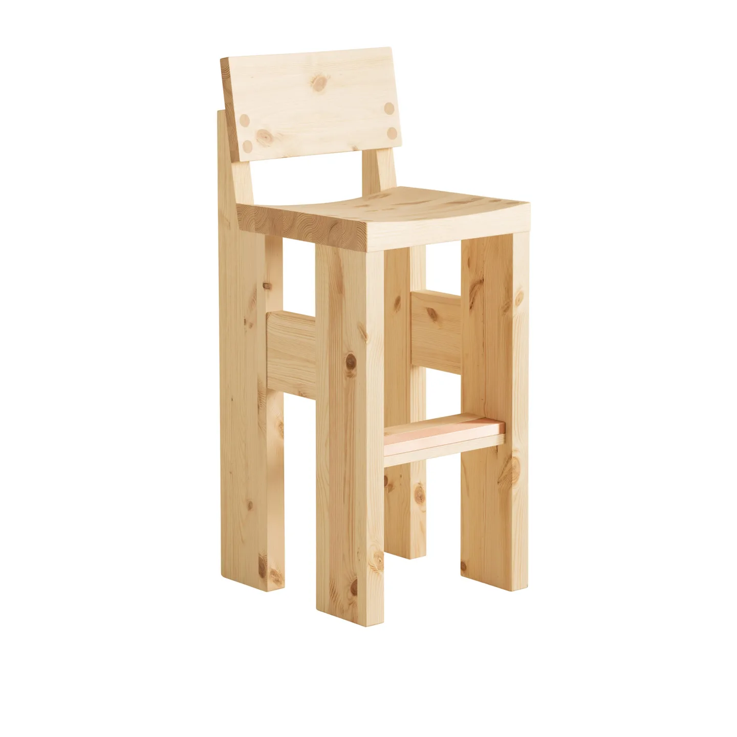 Vaarnii - 001 Bar Stool 76 - Barstolar - Fredrik Paulsen - Träfärgad - Trä