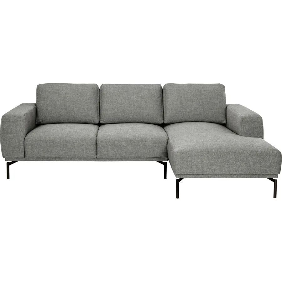 Ecksofa Maja Grau Stoff 243 cm 162 cm - Möbel Konfigurator: Traummöbel individuell zusammenstellen
