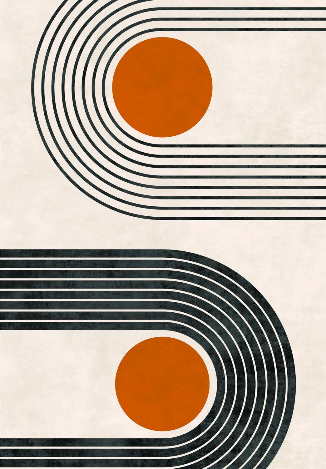 Wilton-Teppich - Moudania (beige/schwarz/orange) (Größe: 80 x 250 cm)