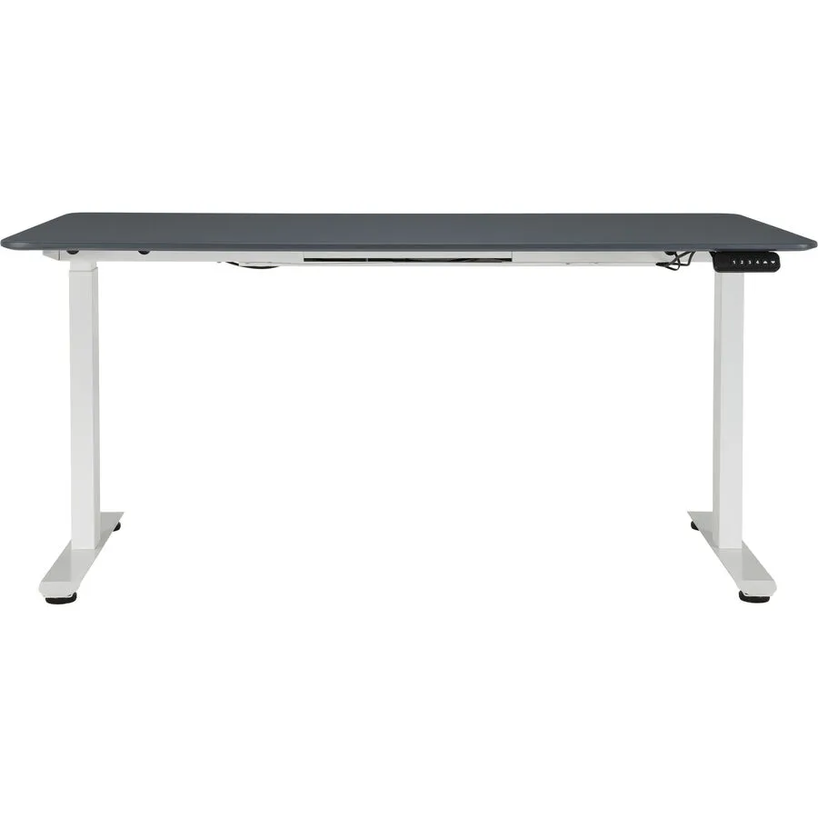Schreibtisch Lario weiss/schwarz MDF Höhenverstellbar B 160 T 80 cm
